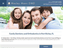 Tablet Screenshot of dentistpasco.com
